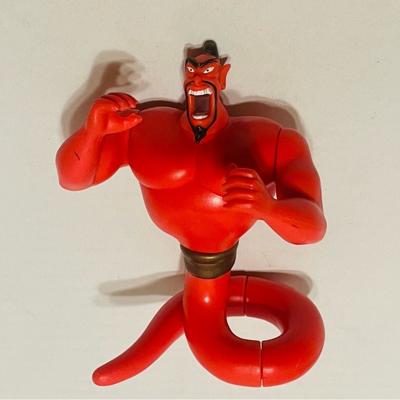 Disney Aladdin Evil Genie Jafar Genie Abu Lago Action Figure Vintage Mattel Lot - Picture 6 of 8